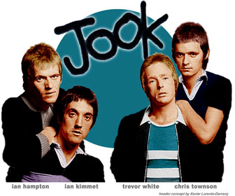 JOOK UK rock band with Trevor White, Ian Hampton, Chris Townson UK rock band