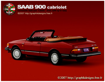 Saab convertible cabriolet 900