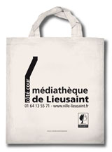 Sac Médiathèque Lieusaint - livres & multimedia